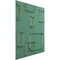 Ekena Millwork 11 7/8in. W x 11 7/8in. H Oslo EnduraWall Decorative 3D Wall Panel Covers 0.98 Sq. Ft. WP12X12OSFSM - alternate 3